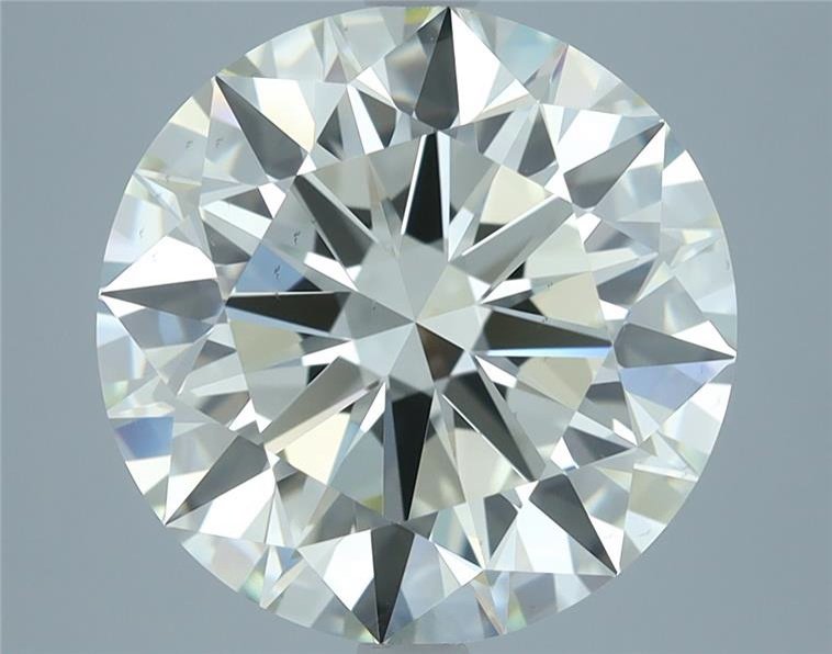 5.73ct K VS2 Rare Carat Ideal Cut Round Diamond