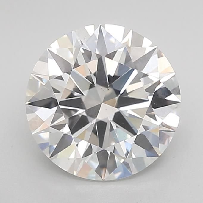 2.51ct D VS2 Rare Carat Ideal Cut Round Lab Grown Diamond