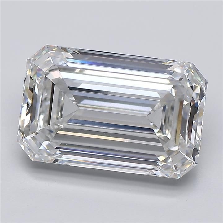 10.08ct G VVS2 Rare Carat Ideal Cut Emerald Lab Grown Diamond