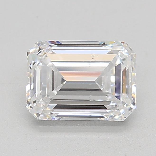 0.93ct D SI1 Rare Carat Ideal Cut Emerald Lab Grown Diamond