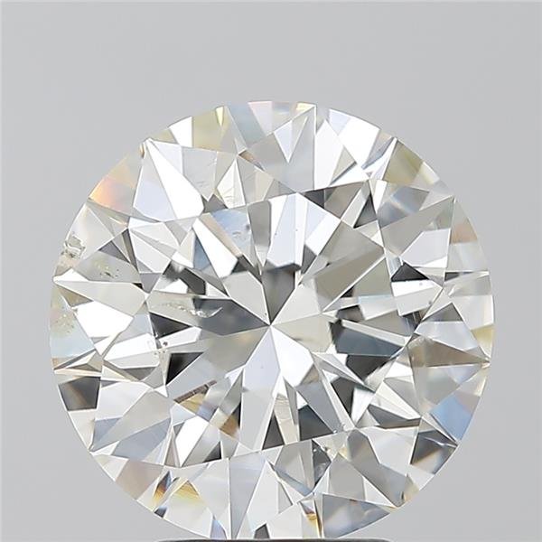 4.03ct I SI2 Rare Carat Ideal Cut Round Diamond