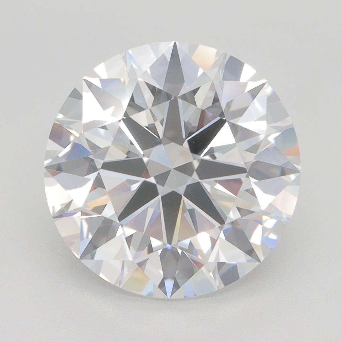 5.50ct F VVS1 Rare Carat Ideal Cut Round Lab Grown Diamond