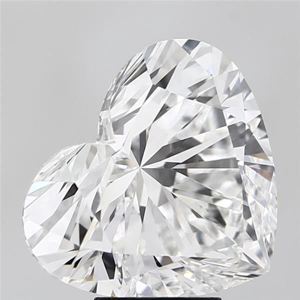 7.03ct F VS2 Rare Carat Ideal Cut Heart Lab Grown Diamond