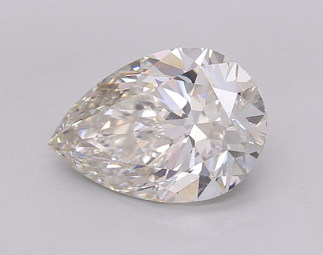 3.52ct H VS1 Rare Carat Ideal Cut Pear Lab Grown Diamond