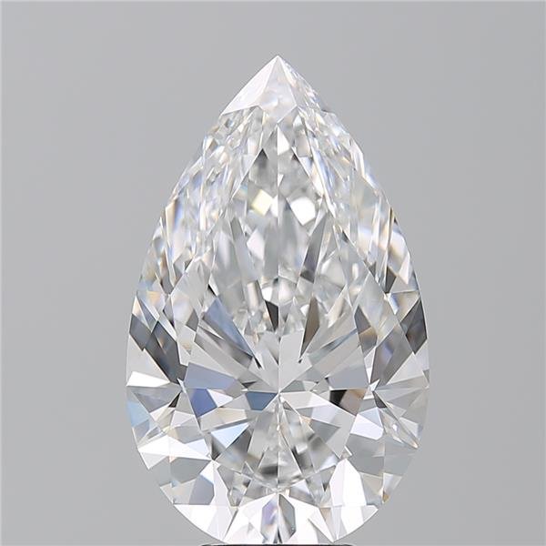 7.08ct D VVS2 Rare Carat Ideal Cut Pear Diamond