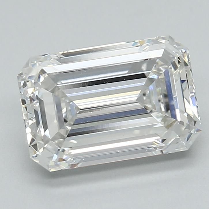 2.59ct G VVS2 Rare Carat Ideal Cut Emerald Lab Grown Diamond