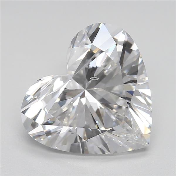 3.02ct F SI1 Rare Carat Ideal Cut Heart Lab Grown Diamond