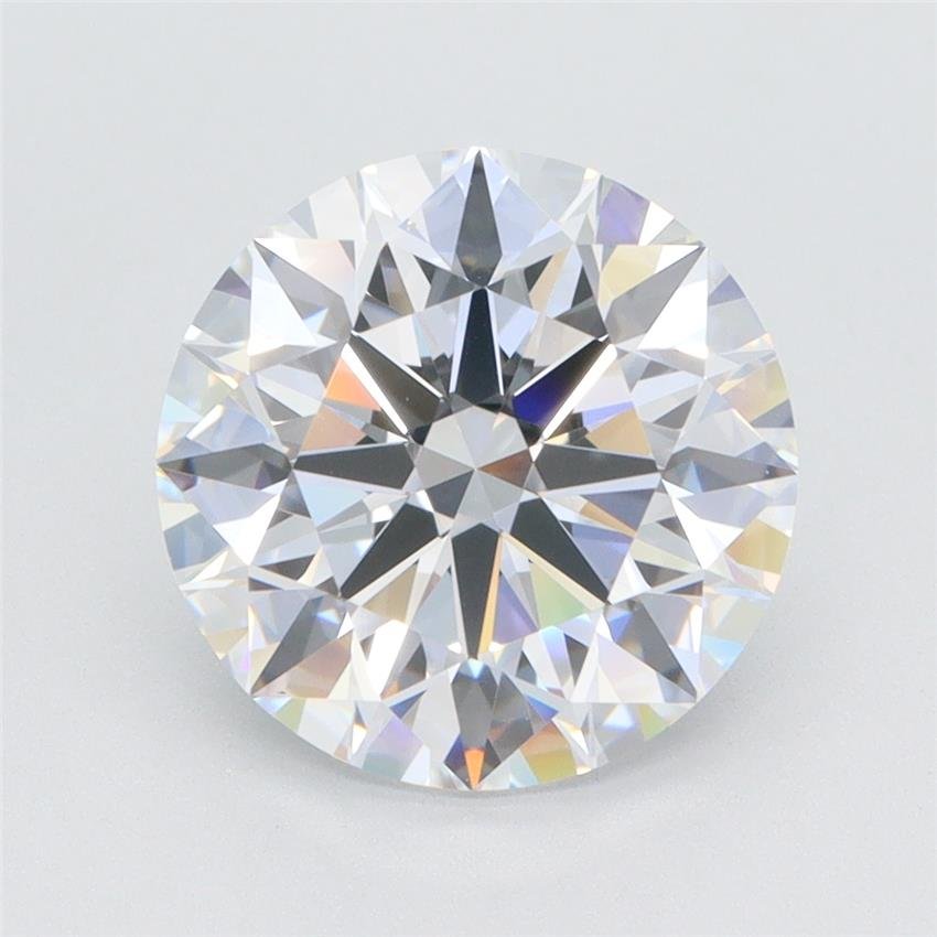 3.45ct D VVS2 Rare Carat Ideal Cut Round Lab Grown Diamond