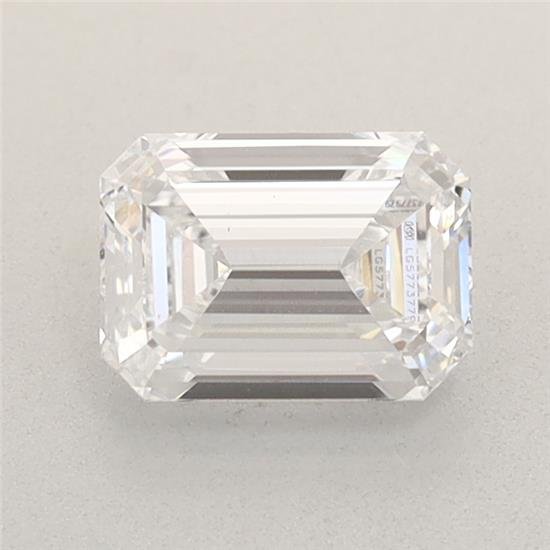 1.00ct D VS2 Excellent Cut Emerald Lab Grown Diamond