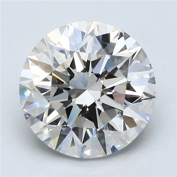 5.00ct G VVS2 Rare Carat Ideal Cut Round Diamond