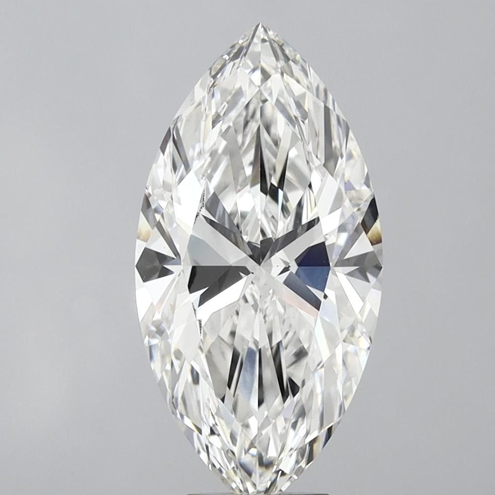 7.11ct F VS2 Rare Carat Ideal Cut Marquise Lab Grown Diamond