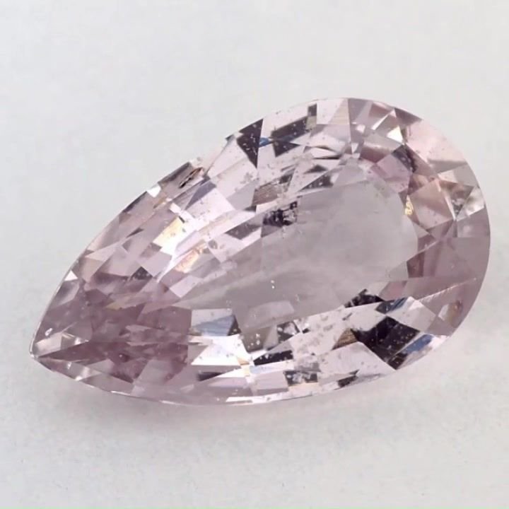 3.48 Carat Pink Pear Sapphire