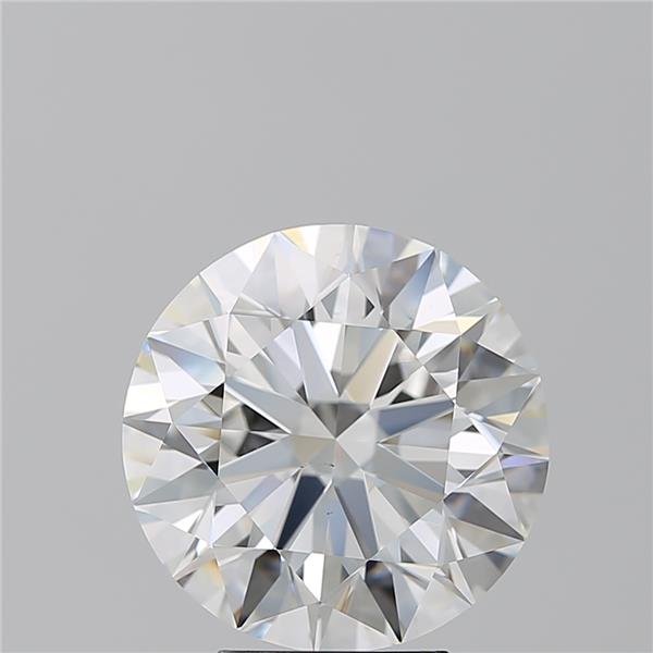 5.01ct F VS2 Rare Carat Ideal Cut Round Diamond