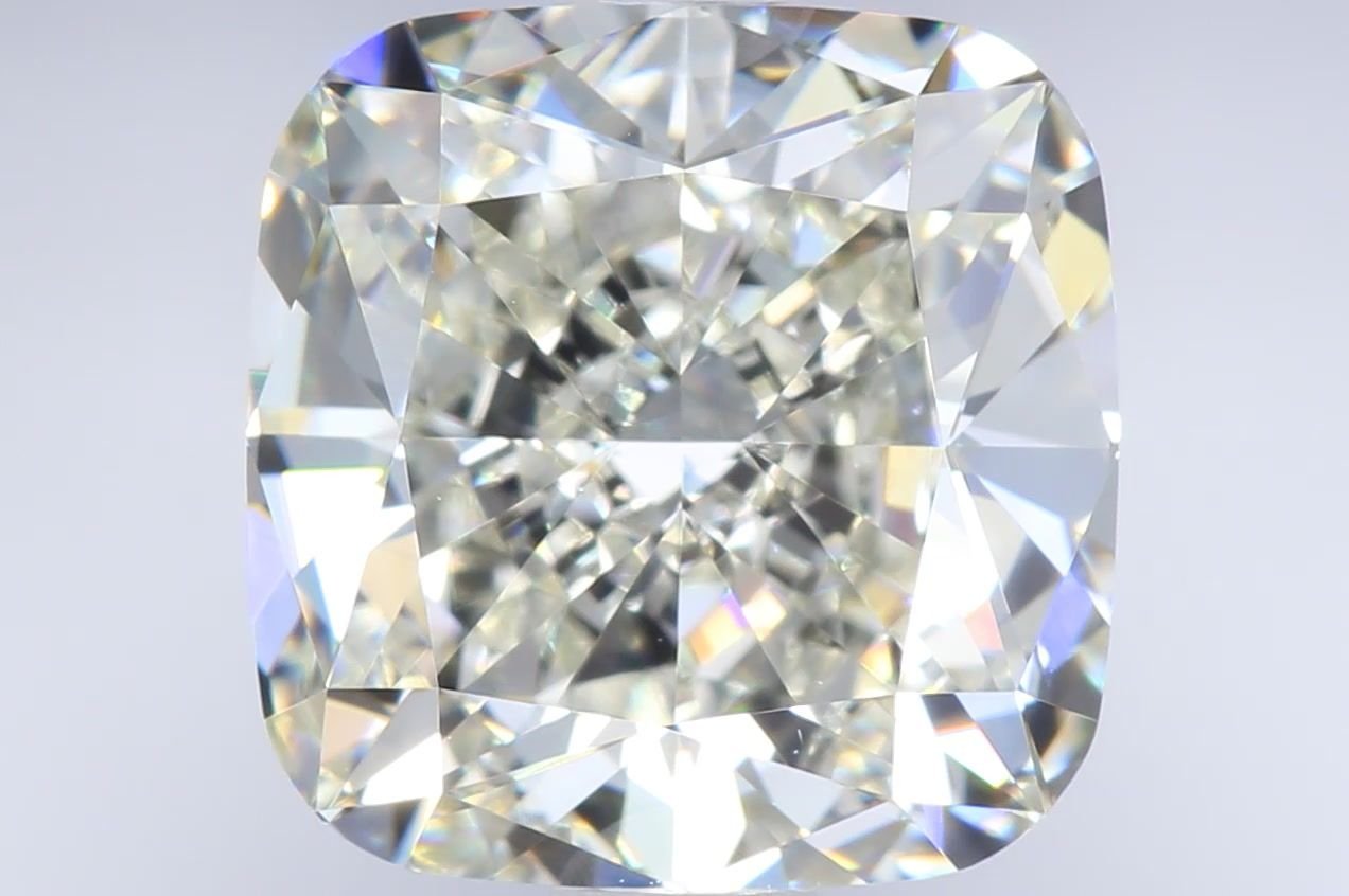 5.04ct K VS1 Rare Carat Ideal Cut Cushion Diamond