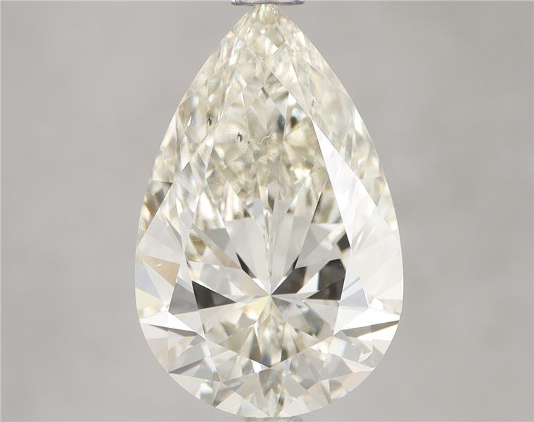 3.02ct J SI1 Rare Carat Ideal Cut Pear Diamond