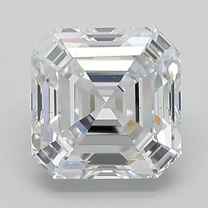 2.02ct E VS2 Rare Carat Ideal Cut Asscher Lab Grown Diamond