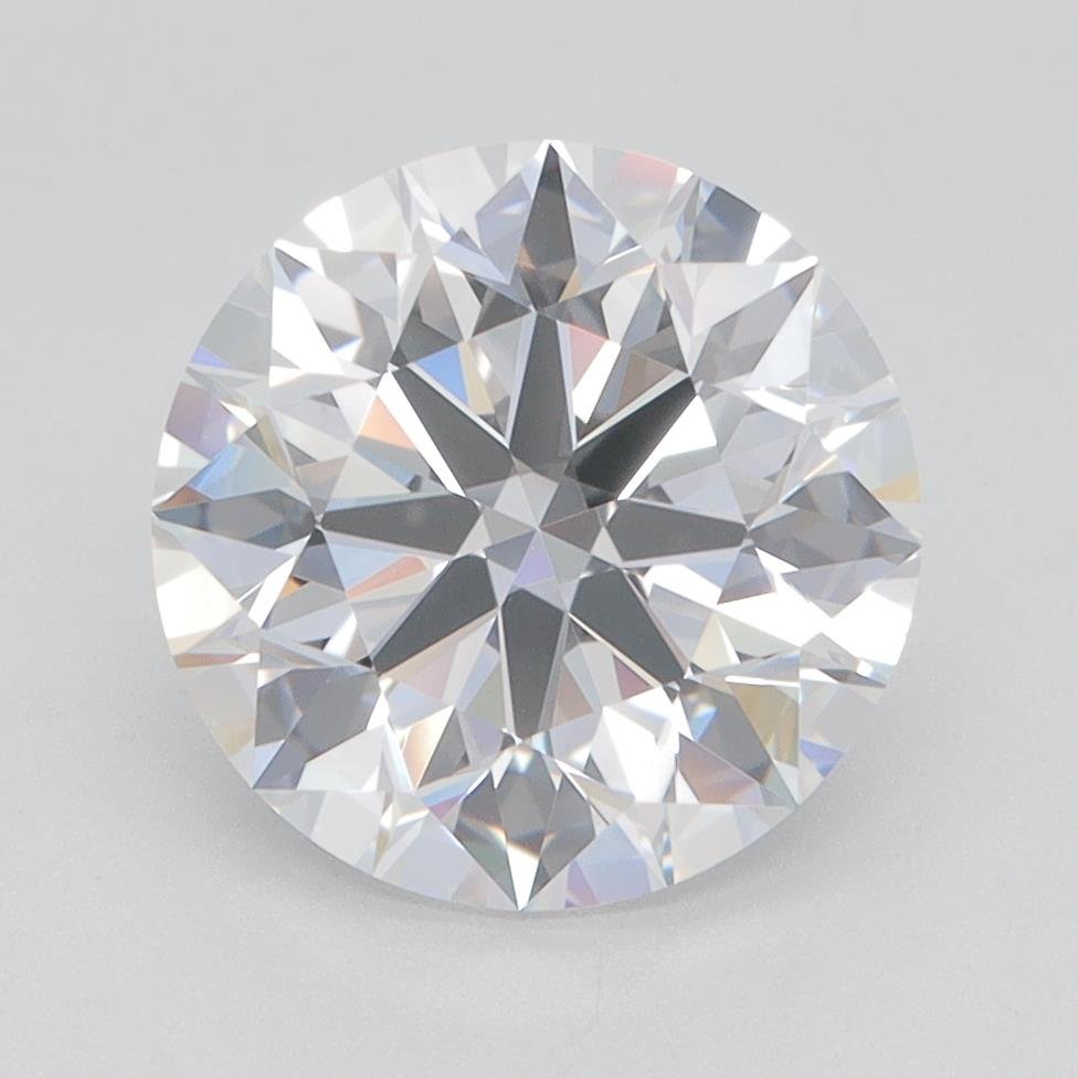 3.01ct D VS1 Rare Carat Ideal Cut Round Lab Grown Diamond