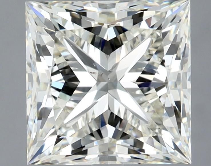 3.02ct K SI1 Rare Carat Ideal Cut Princess Diamond