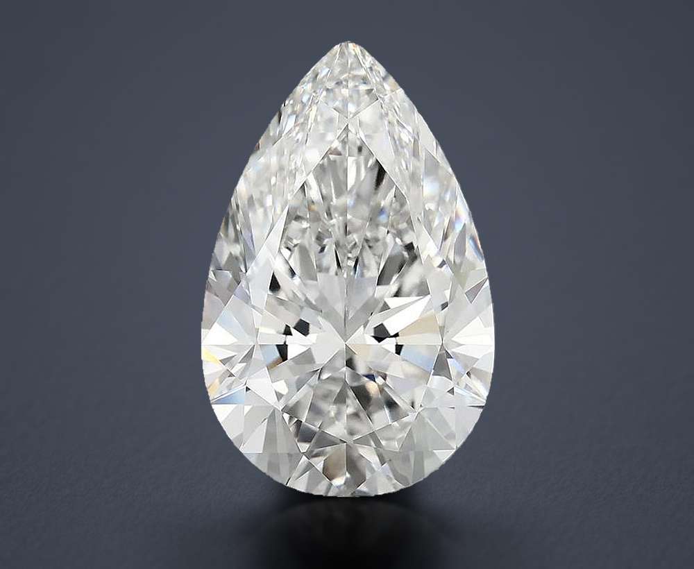 6.70 Carat Pear Lab Diamond