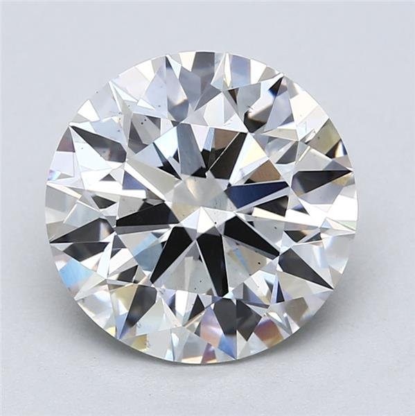 4.32ct F SI1 Rare Carat Ideal Cut Round Lab Grown Diamond