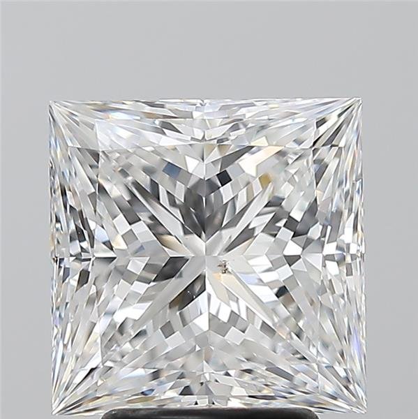 3.52ct E SI1 Rare Carat Ideal Cut Princess Diamond
