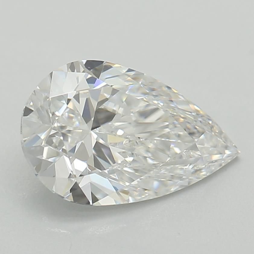 0.81ct D VVS2 Rare Carat Ideal Cut Pear Lab Grown Diamond