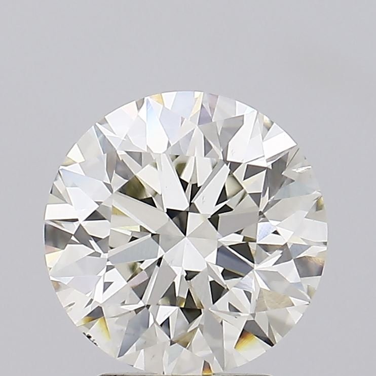 3.02ct J VS2 Very Good Cut Round Lab Grown Diamond