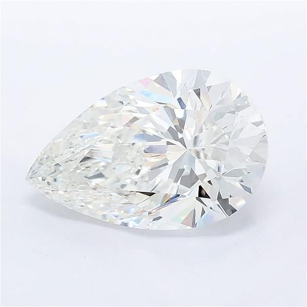 3.25ct F VVS2 Very Good Cut Pear Lab Grown Diamond