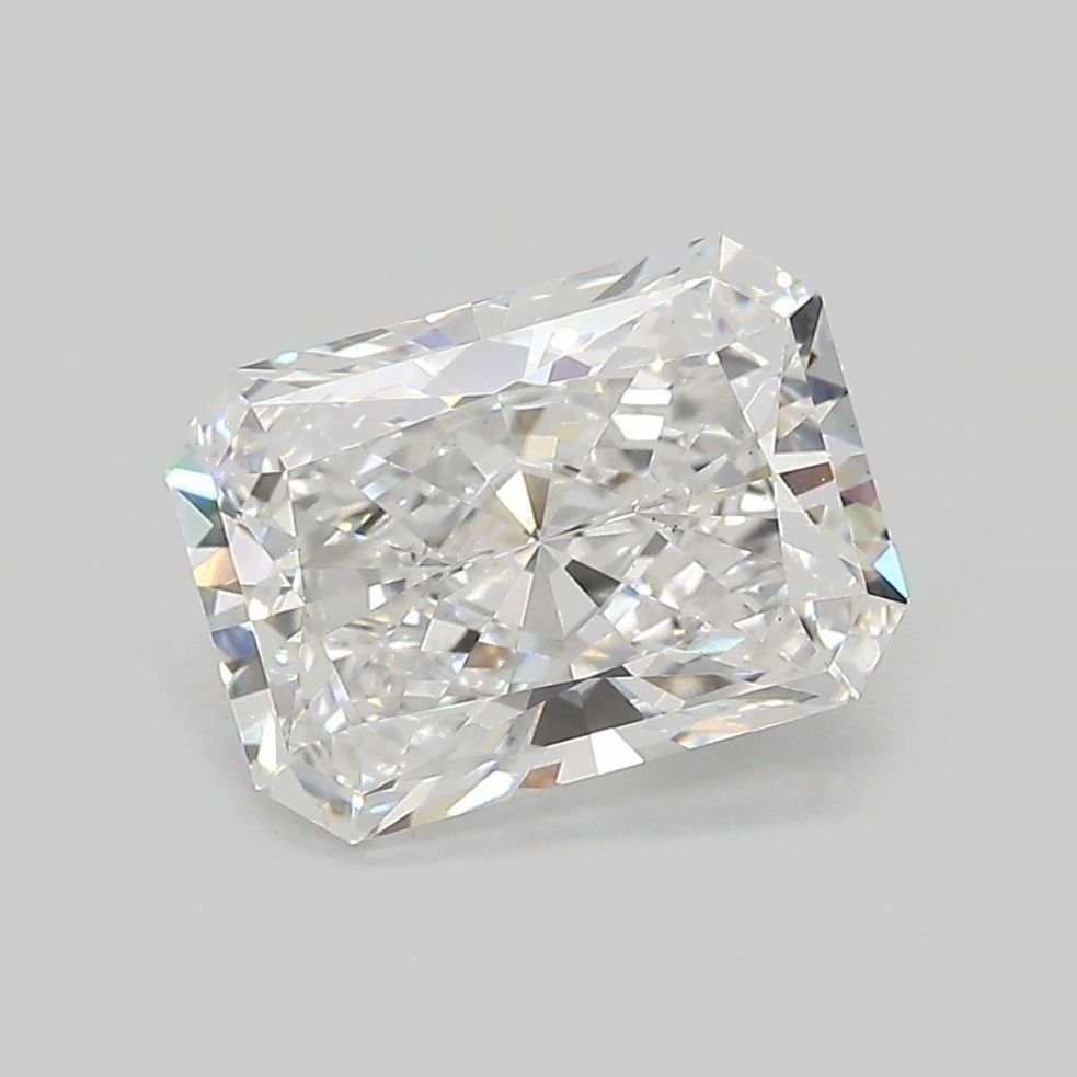 3.12ct E VS2 Rare Carat Ideal Cut Radiant Lab Grown Diamond