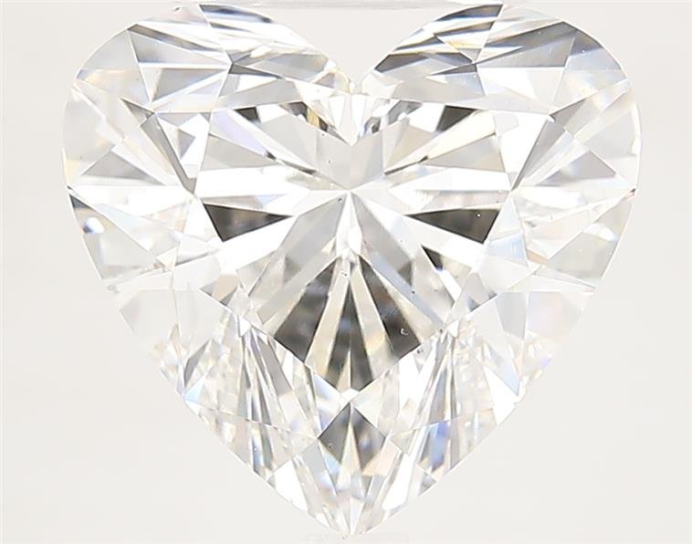 5.03ct F VS2 Rare Carat Ideal Cut Heart Lab Grown Diamond