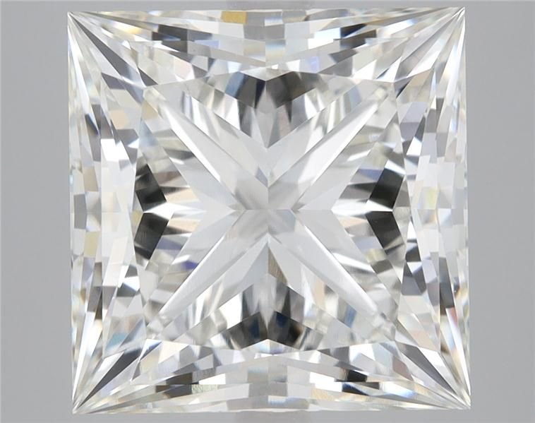 5.16ct H VVS2 Rare Carat Ideal Cut Princess Lab Grown Diamond