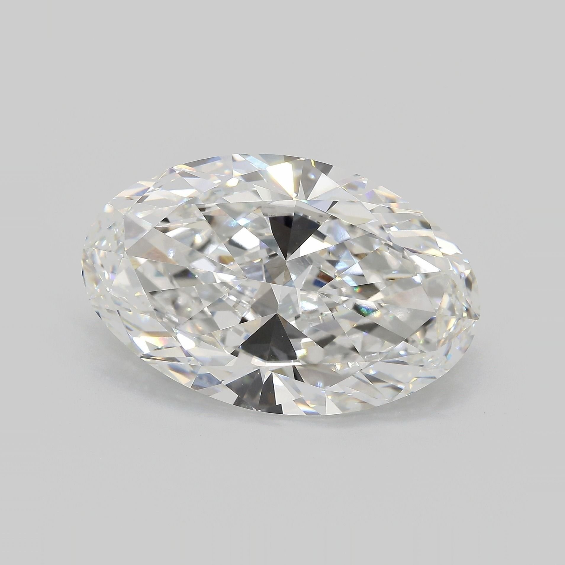 15.55ct F VS1 Very Good Cut Oval Lab Grown Diamond