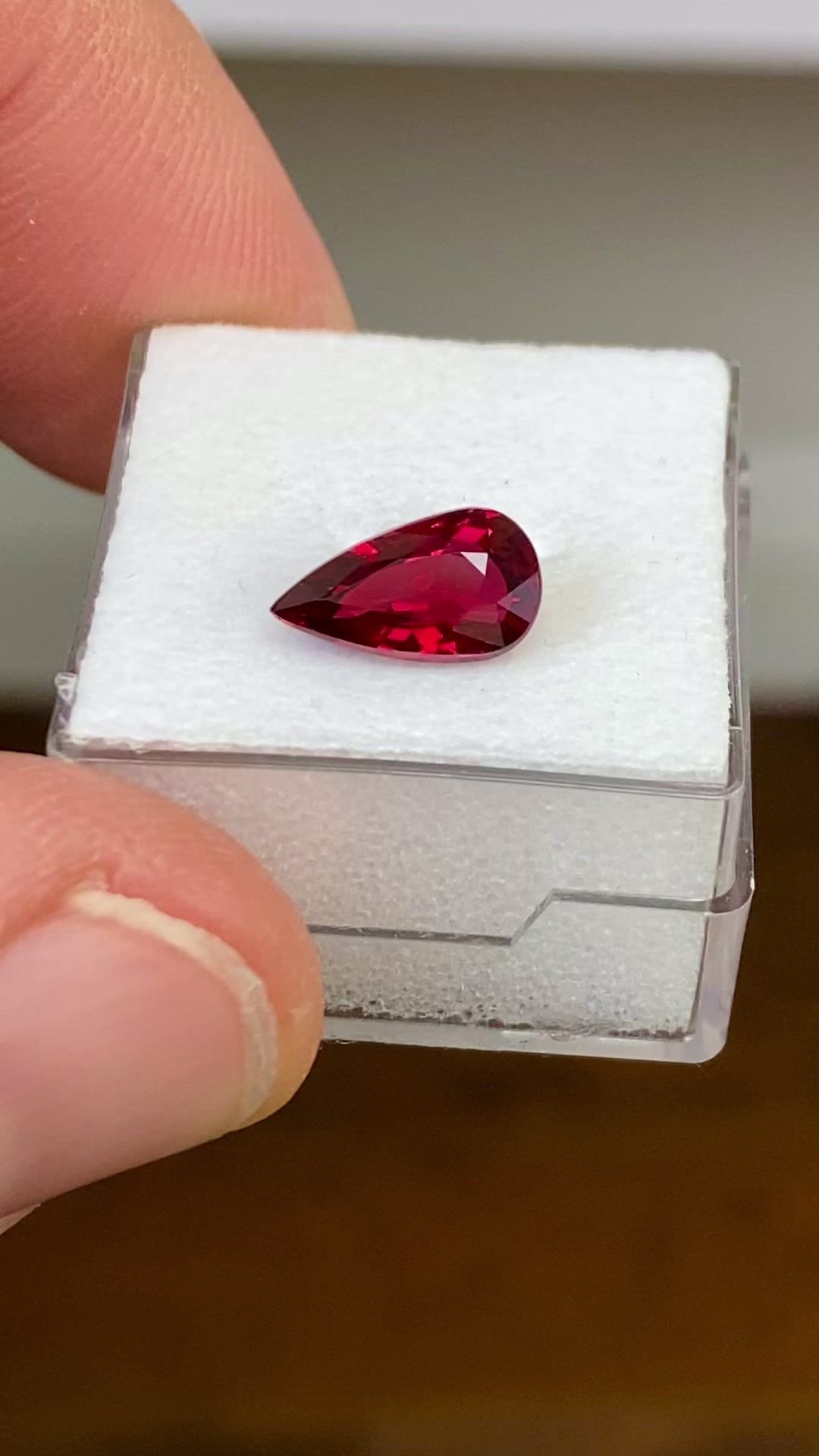 2.23 Carat Red Pear Ruby