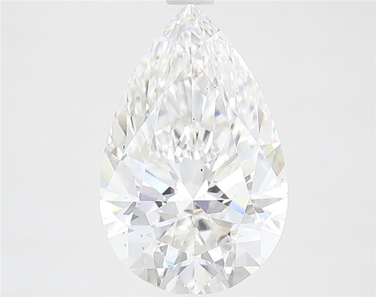 3.07ct F VS2 Rare Carat Ideal Cut Pear Lab Grown Diamond