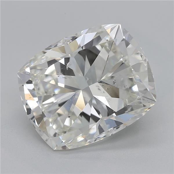 4.06ct J SI2 Very Good Cut Cushion Diamond