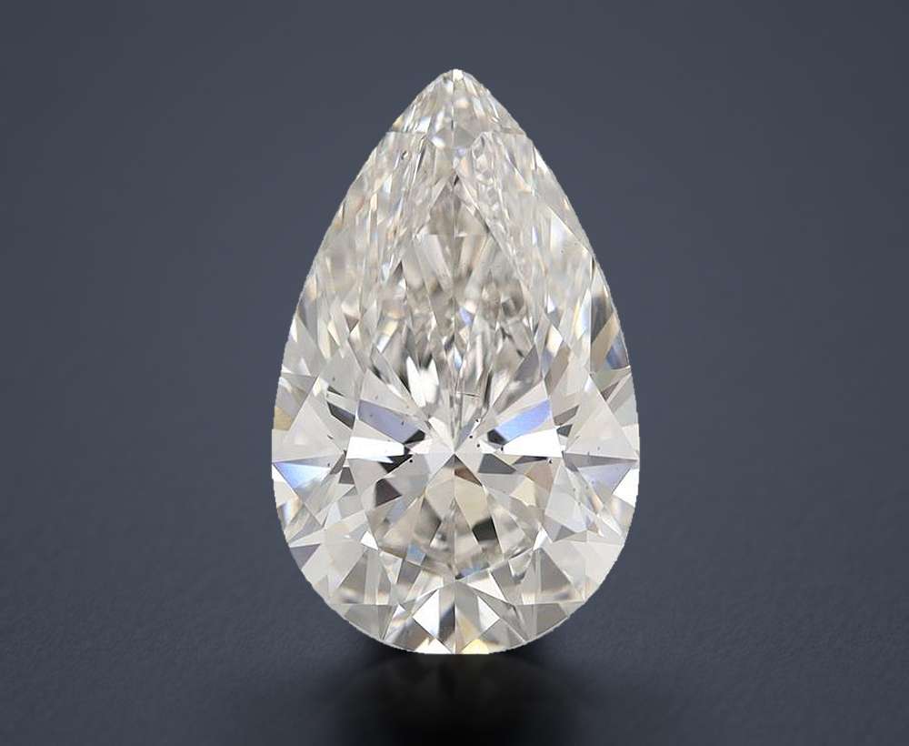 5.58 Carat Pear Lab Diamond