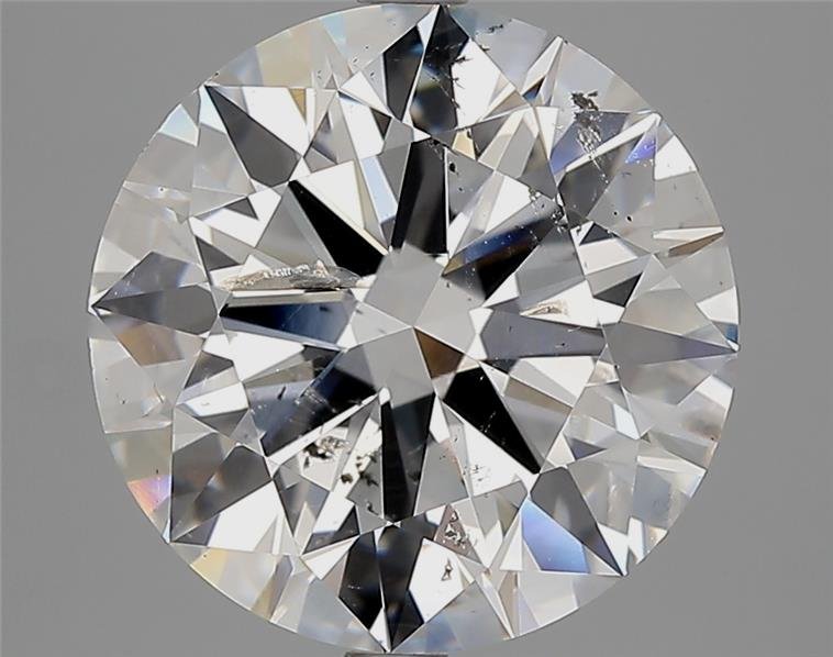 5.01ct E SI2 Rare Carat Ideal Cut Round Diamond