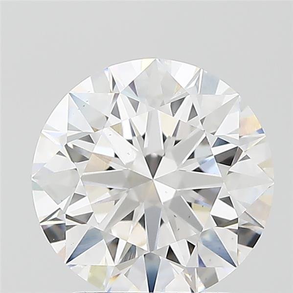 2.51ct D VS2 Rare Carat Ideal Cut Round Lab Grown Diamond