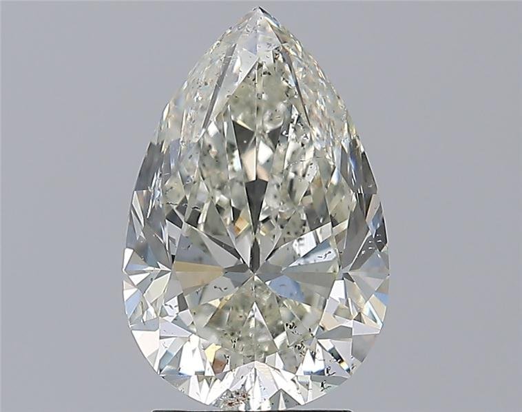 3.00ct J SI2 Rare Carat Ideal Cut Pear Diamond