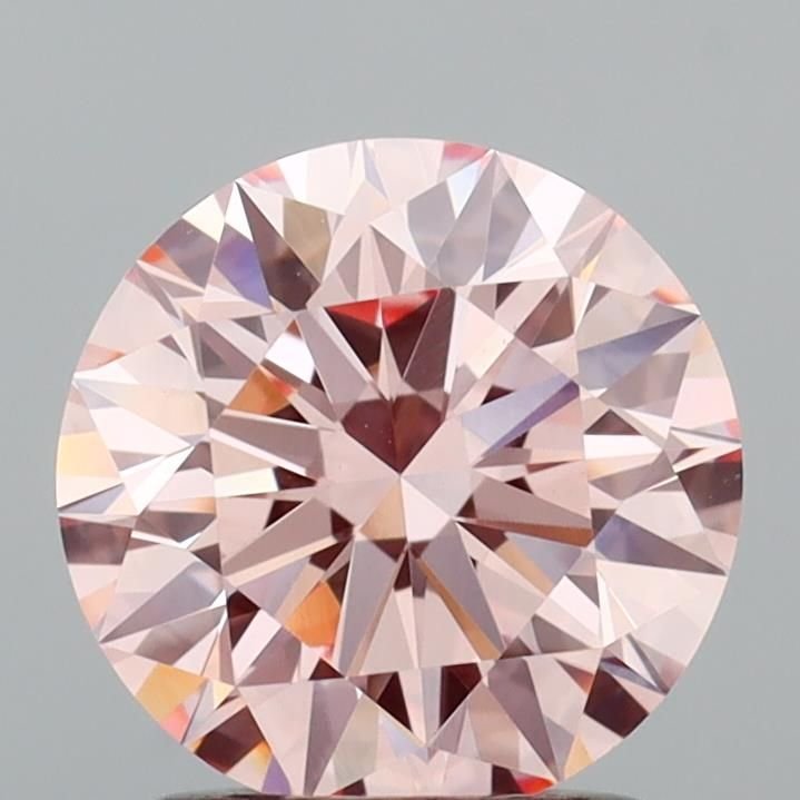 1.52 Ct. Fancy Intense Pink Round Lab Diamond