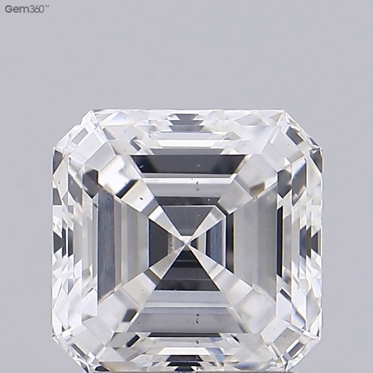 1.69ct F VS2 Excellent Cut Asscher Lab Grown Diamond