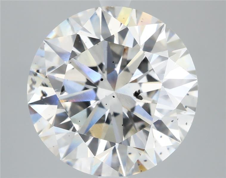 6.08ct H SI1 Excellent Cut Round Lab Grown Diamond