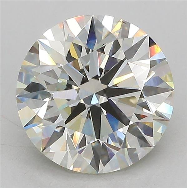 3.06ct J VS2 Rare Carat Ideal Cut Round Lab Grown Diamond