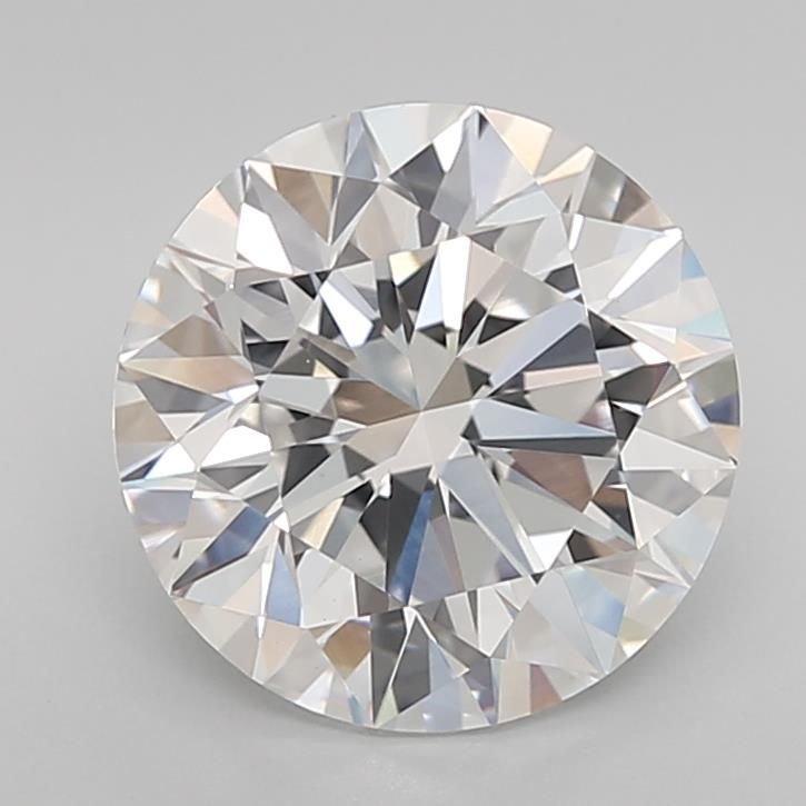 3.22ct D VVS2 Rare Carat Ideal Cut Round Lab Grown Diamond