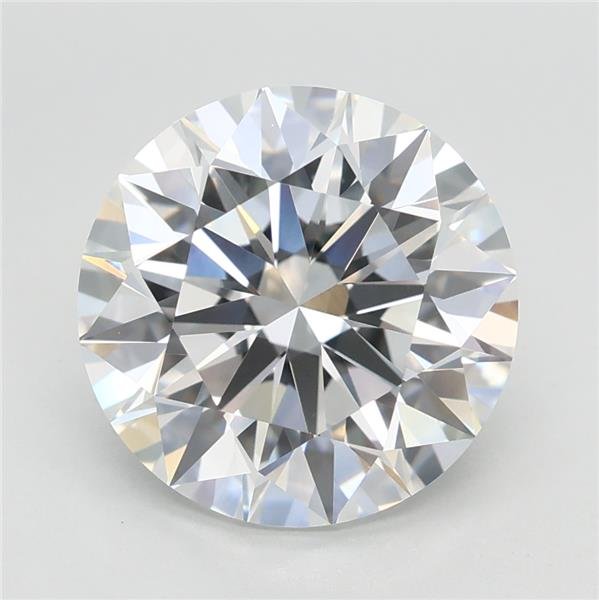 3.23ct D VVS2 Rare Carat Ideal Cut Round Lab Grown Diamond
