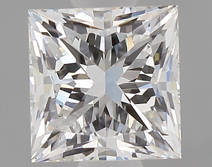 0.83ct F VVS2 Good Cut Princess Lab Grown Diamond