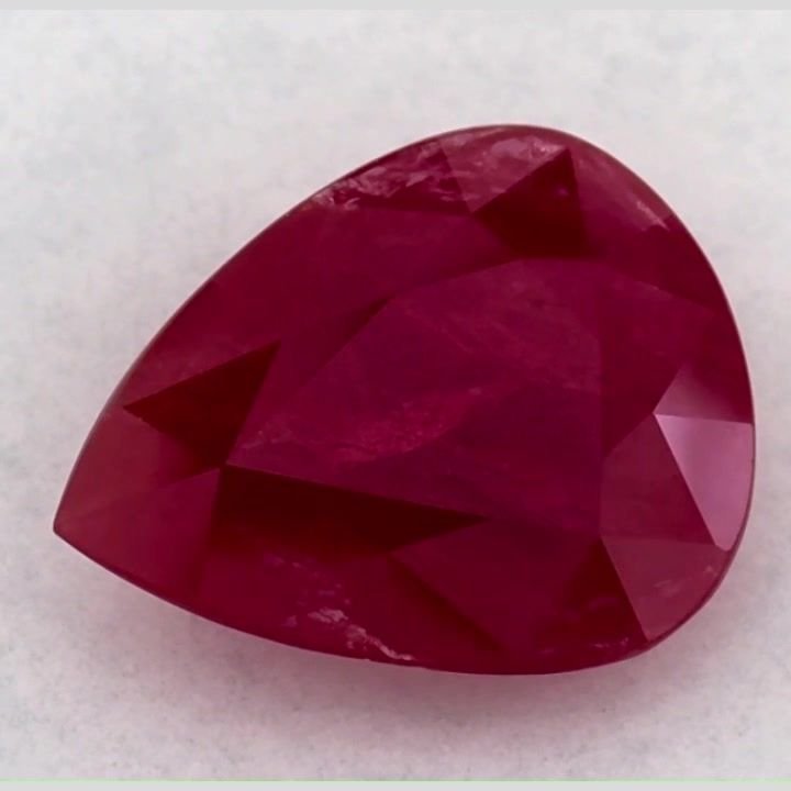 2.40 Carat Red Pear Ruby