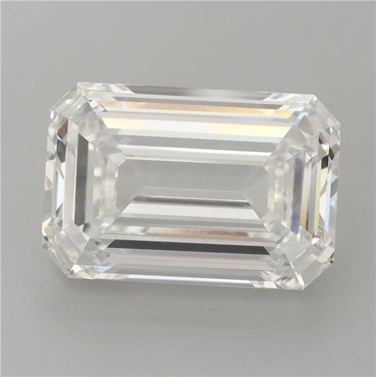11.01ct E VVS2 Rare Carat Ideal Cut Emerald Lab Grown Diamond