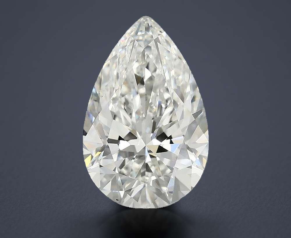 2.68 Carat Pear Lab Diamond