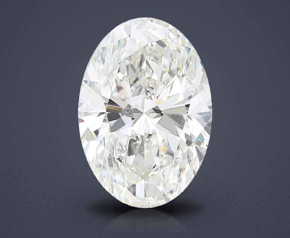 6.75 Carat Oval Lab Diamond